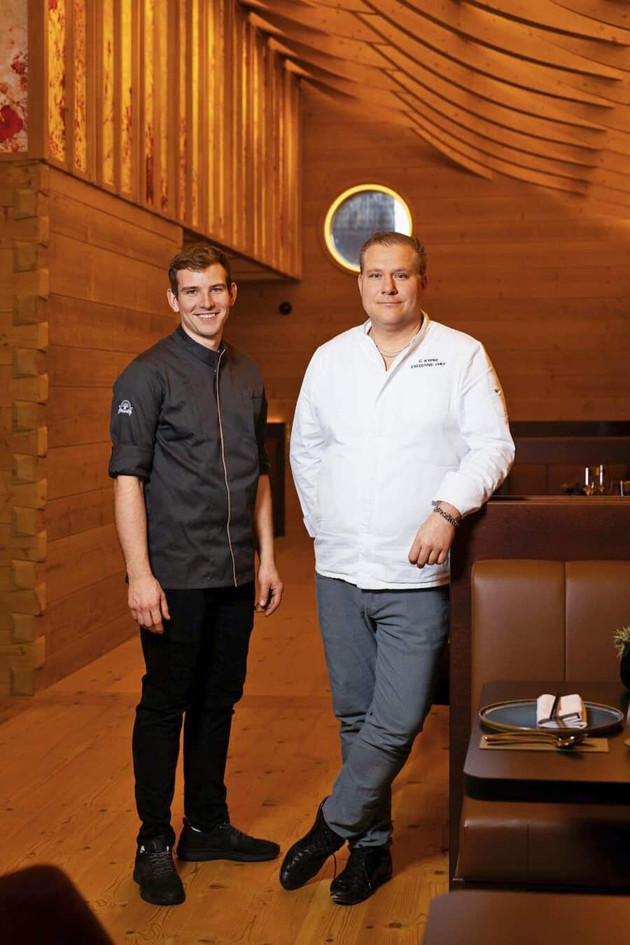 12.11.2025, Gonten AI, Appenzeller Huus, Quell, Carsten Kypke und Fabrice Ohlmann (photo by Remy Steiner for Gault Millau)