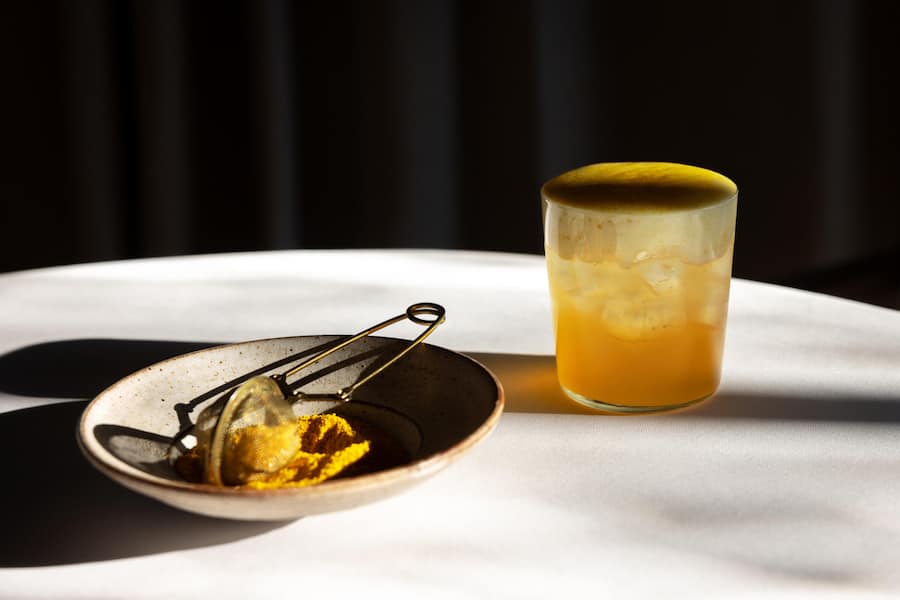 27.11.2025, Freidorf TG, Mammertsberg, Drink; Thurgoni Sour (photo by Rémy Steiner for Gault Millau)