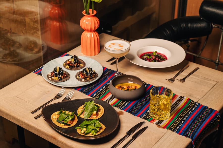 Es ist angerichtet! Tiradito von Schweizer Lachs und Tacos de Frijoles gehören zu den Highlights.