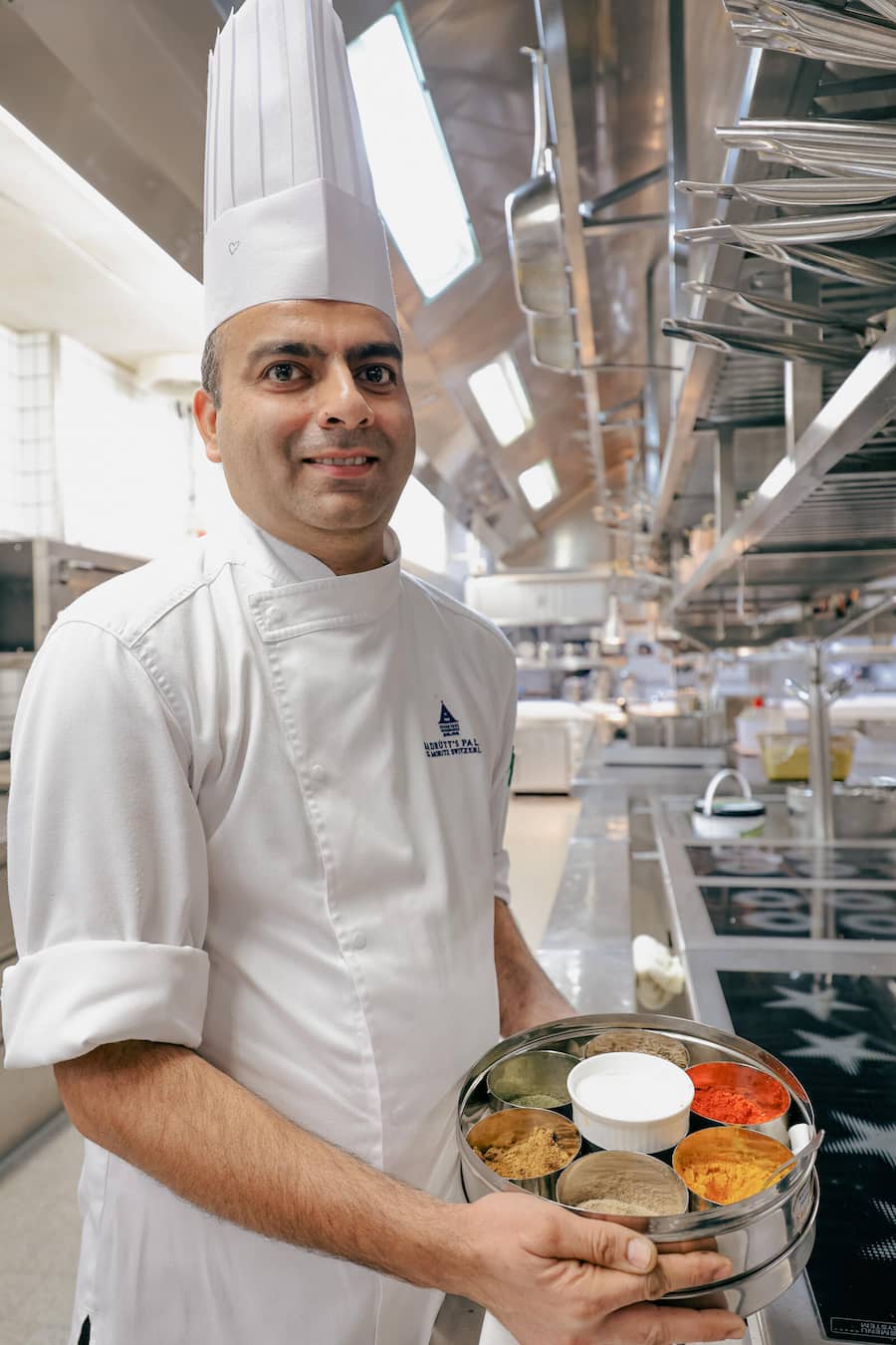 Star in der Grand Hall: Der indische Chef Jatinder Kumar.