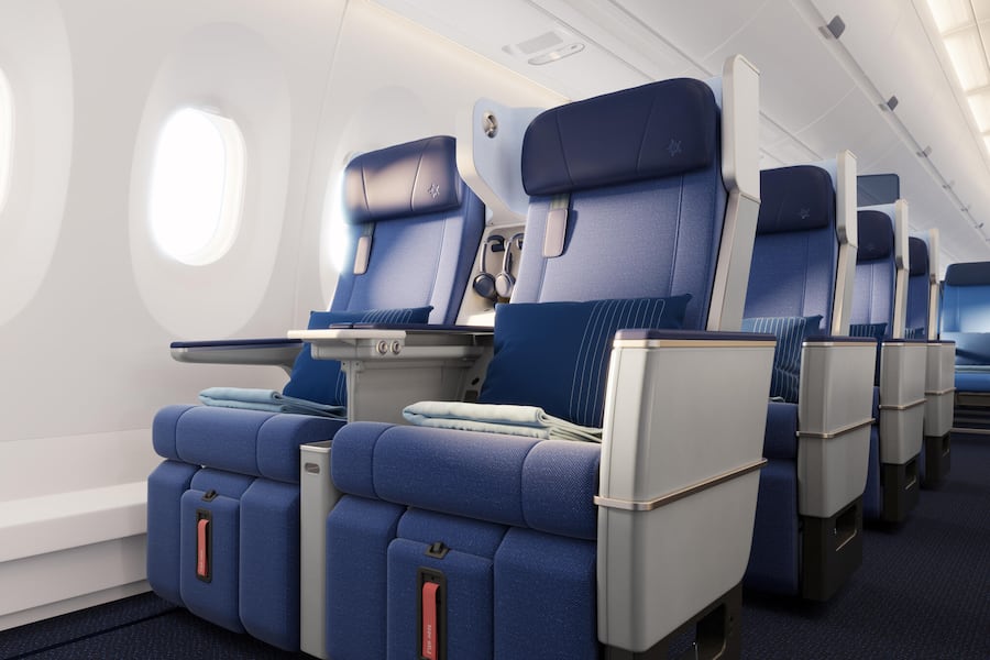 Edelweiss A350, neue Kabine