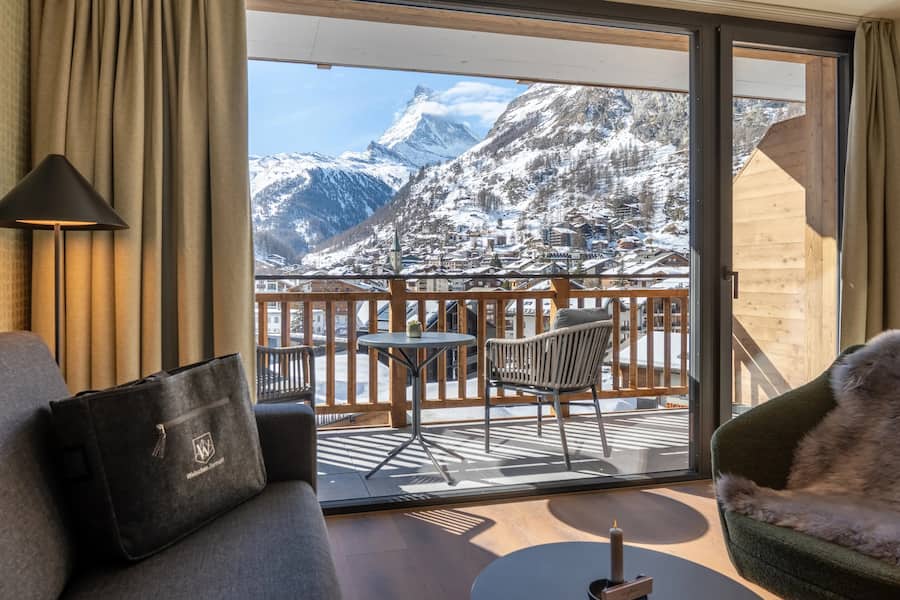 Junior Suite mit Ausblick aufs Matterhorn