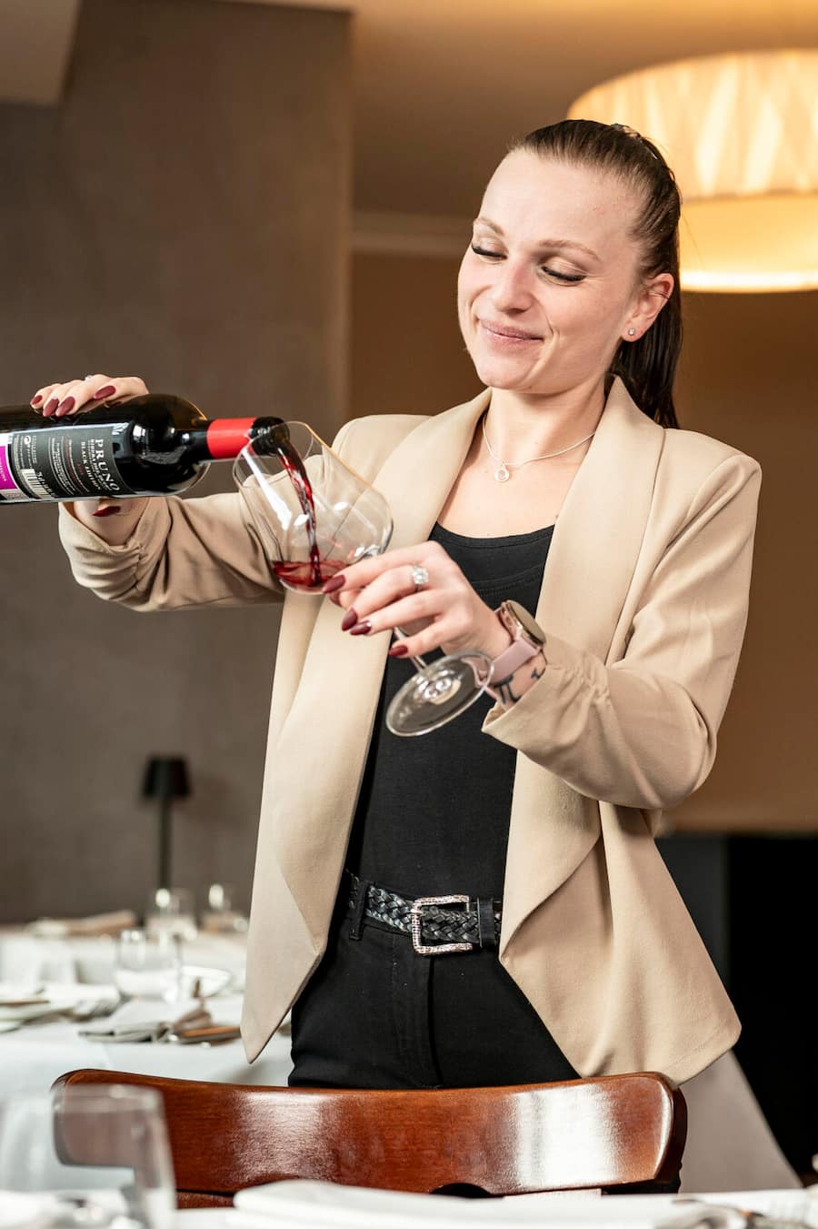 Gastgeberin Nina Stübi