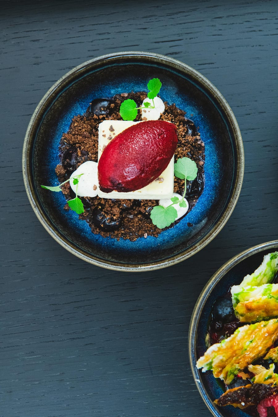 Sweet & Salty: Dessert mit Kirschen.