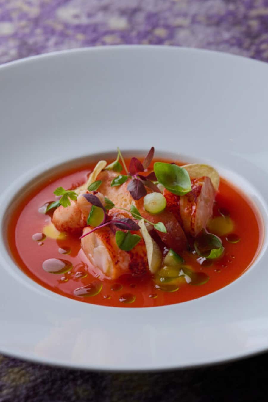 Bretonischer Hummer Gazpacho von Martin Dalsass.