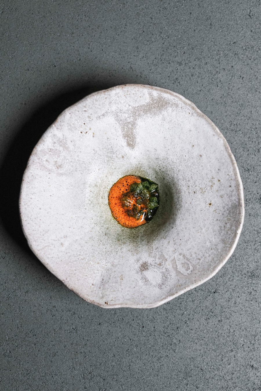 Carabineros Prawn - wild garlic - plankton