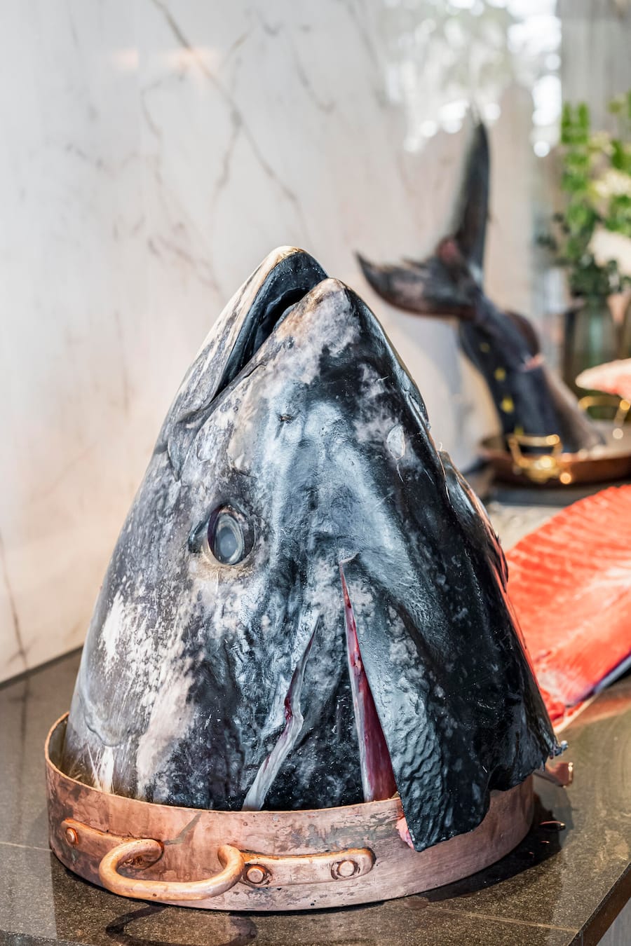 Im Kopf sitzen die Backen und die Nackenstücke, die in Spanien besonders begehrt sind.