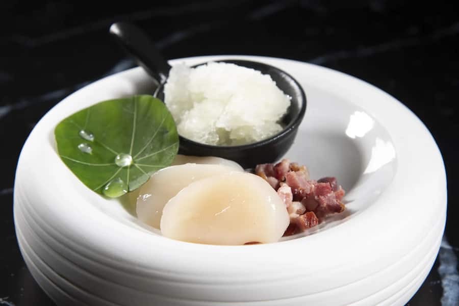 Jakobsmuschel im Kaiseki, Vevey