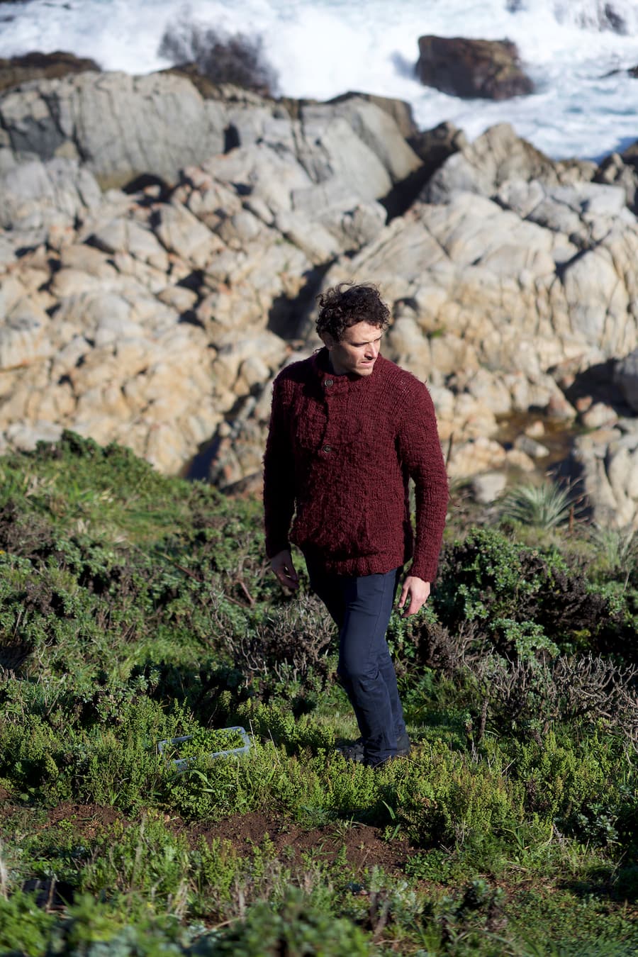 Rodolfó Guzmán an der chilenischen Küste