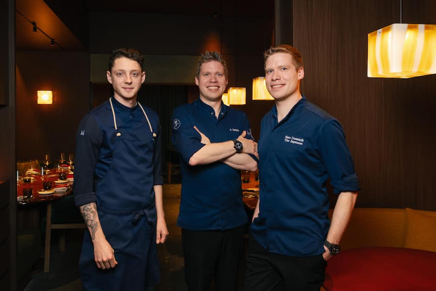 Dominik Sato, Fabio Toffolon und Valentin Sträuli im IGNIV Andermatt