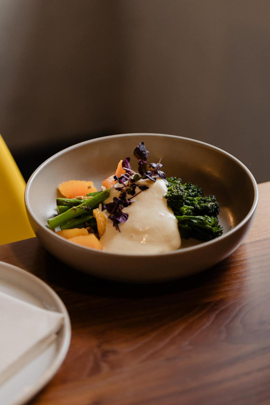 Wilder Brokkoli, Blutorange, Mandel, Hollandais.