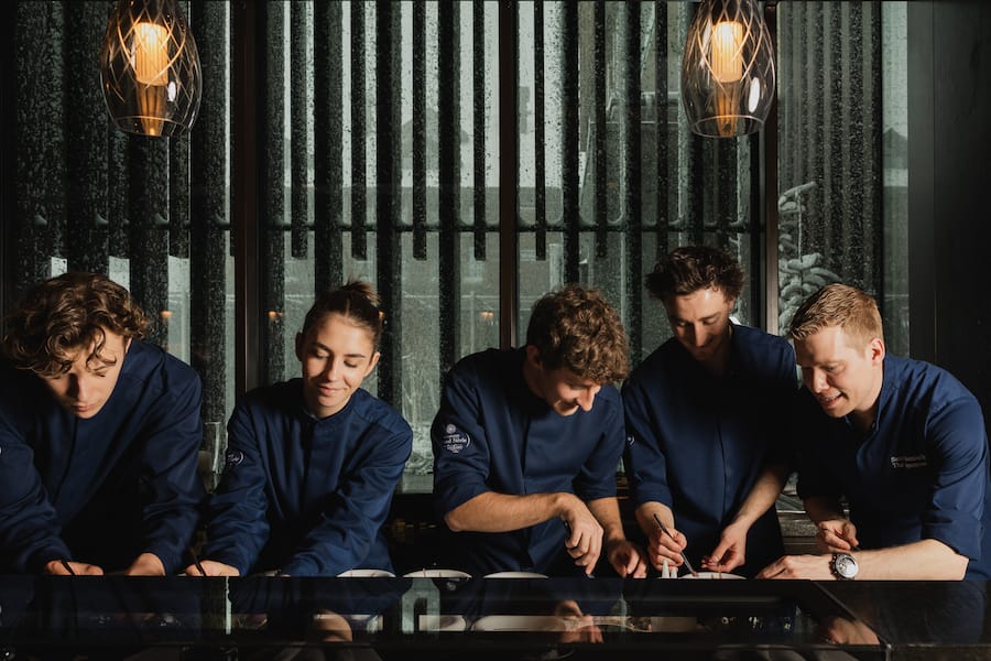 Amélie Stebler, Noah Waber, Yann Aeberhard, Culinary Heights Andermatt, 14. März 2026, The Chedi, Gotthardstrasse 4, 6490 Andermatt, Copyright Roy Matter