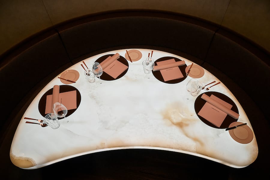 Chef's Table von oben