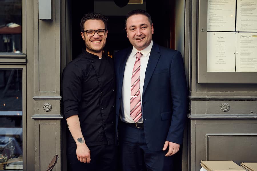 Küchenchef Andrea Fedrigucci links, Geschäftsführer Amarildo Schönenberger rechts