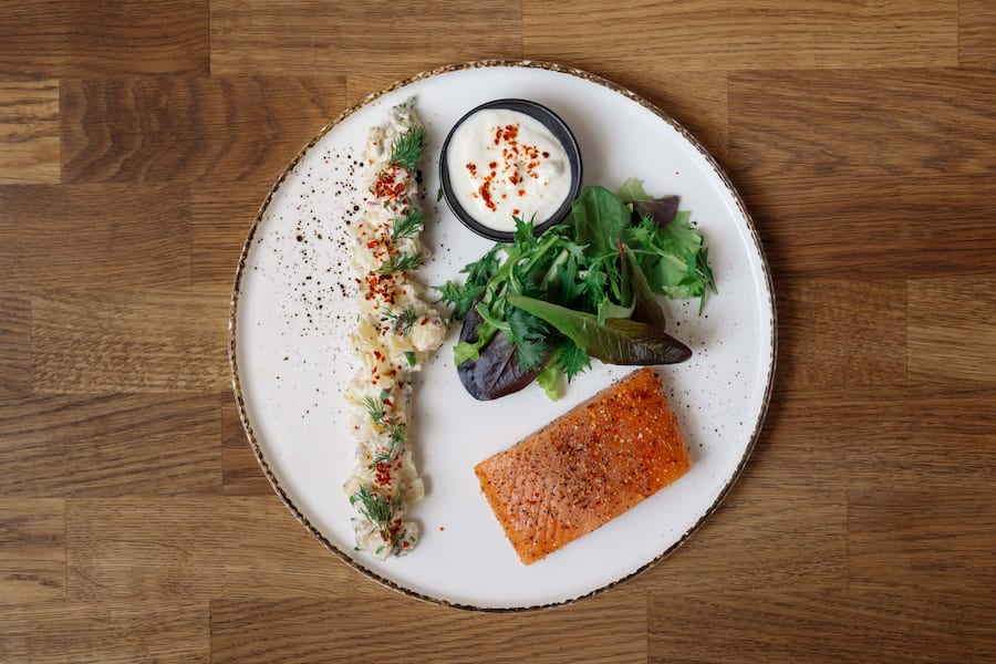 Saumon fumé à chaud