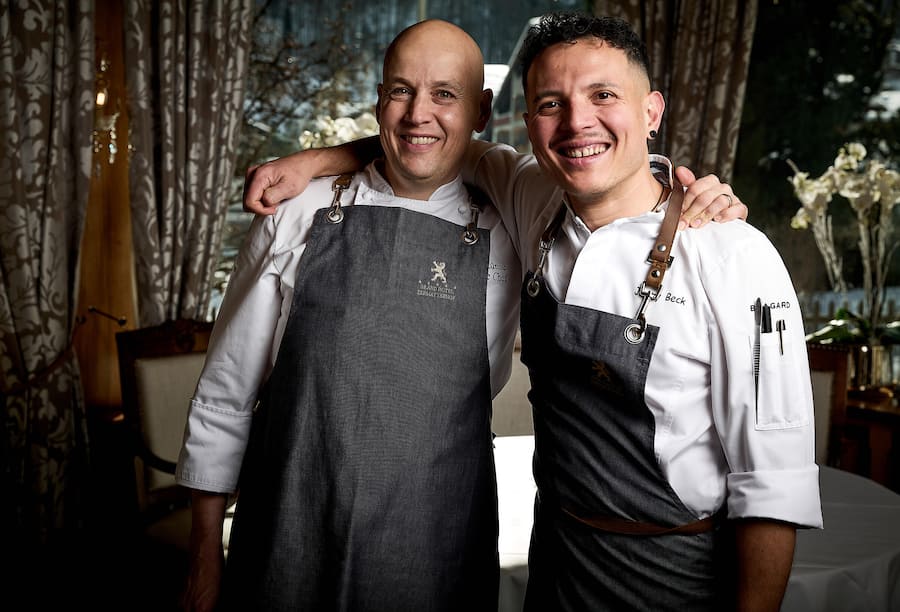 Stefan Lünse und Souschef Jimmy Beck