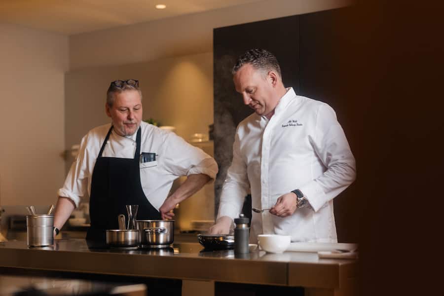 Zwei Chefs, die sich gut kennen und verstehen: Mike Wehrle (r.) & Christian Scharrer.