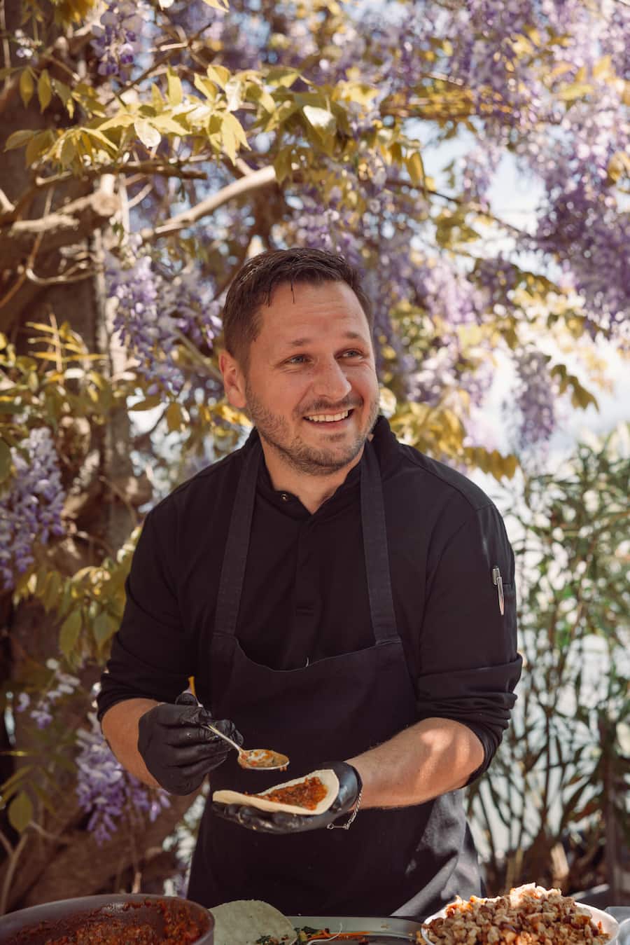 27.04.2026, Hurden SZ, Restaurant PUR, Lancierungsevent von neuen Green Egg Onyx, Tarik Lange (photo by Rémy Steiner for Gault Millau)