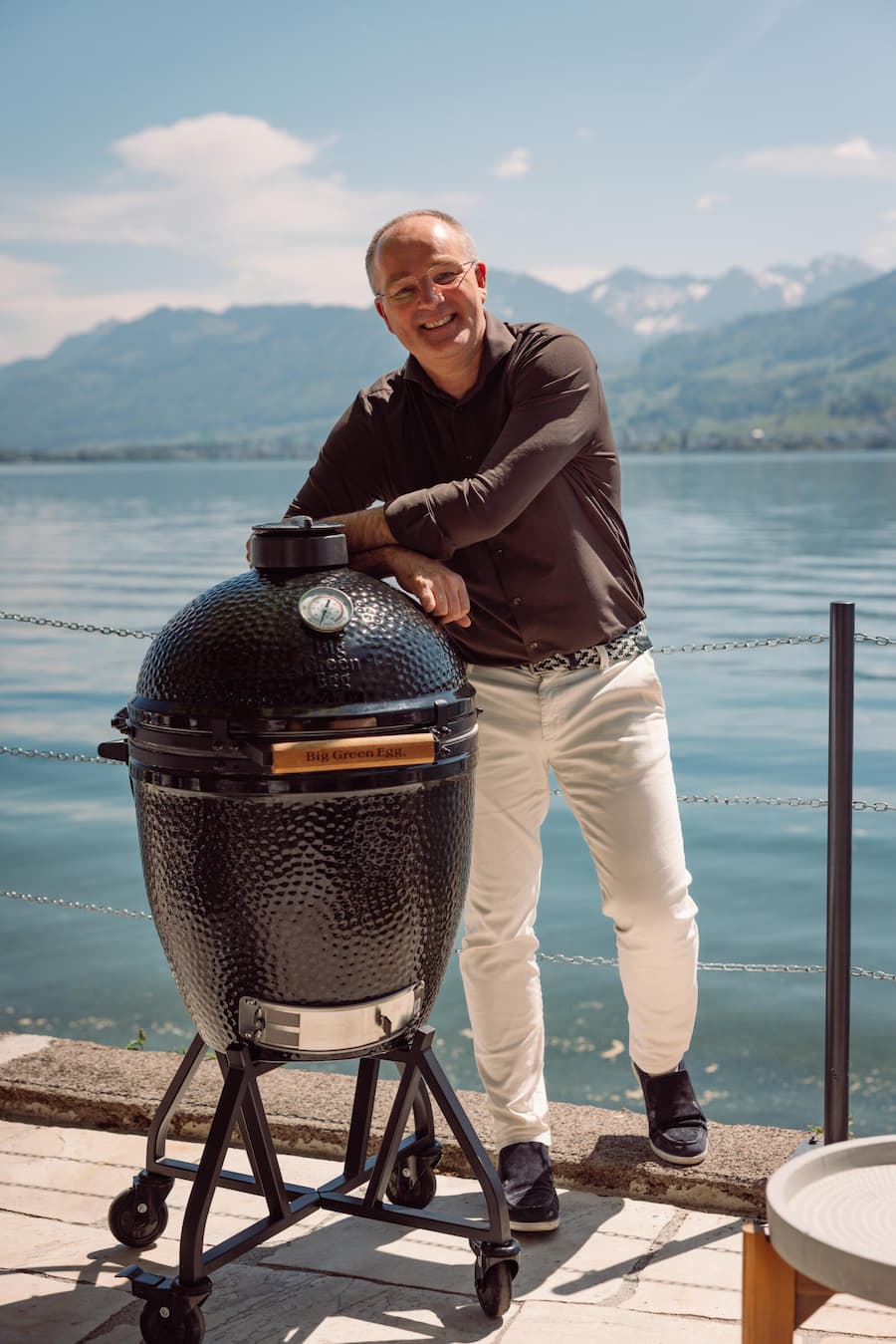 27.04.2026, Hurden SZ, Restaurant PUR, Lancierungsevent von neuen Green Egg Onyx, Arjo van Geest (photo by Rémy Steiner for Gault Millau)