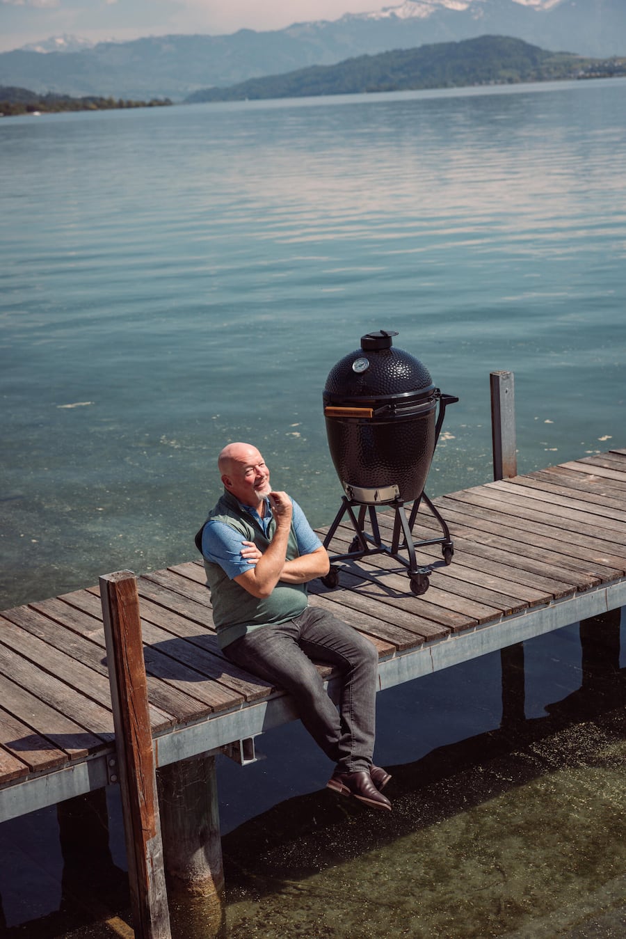 27.04.2026, Hurden SZ, Restaurant PUR, Lancierungsevent von neuen Green Egg Onyx, John Daly (photo by Rémy Steiner for Gault Millau)