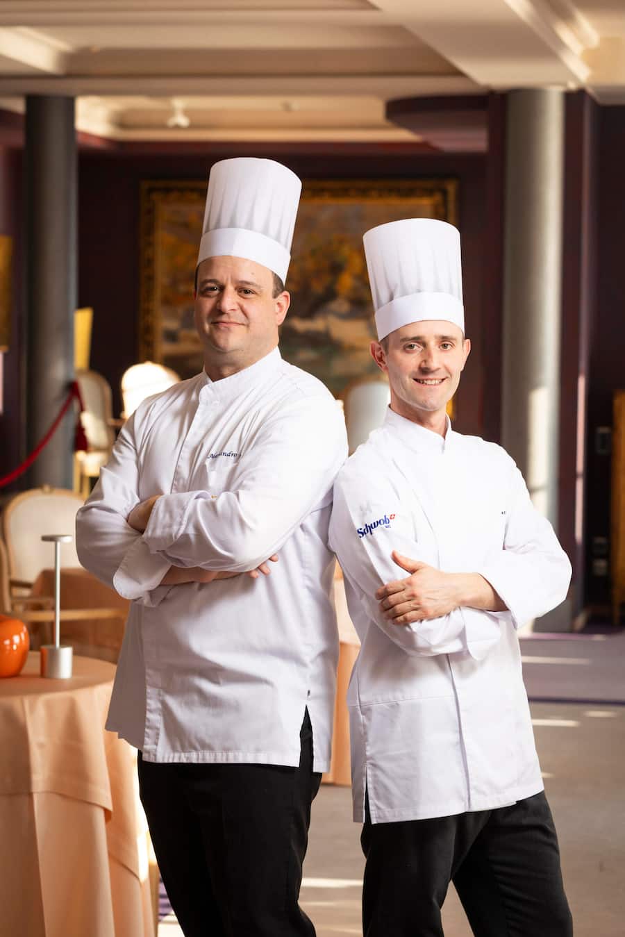 Alessandro Boleso, Executive Chef (links) und Junio Carlo Pini, Executive Sous-Chef (rechts) Villa Castagnola, Lugano, TI