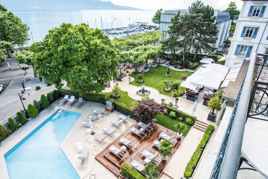 Beach Party in Vevey: die Buddha-Bar im Grand Hotel du Lac.