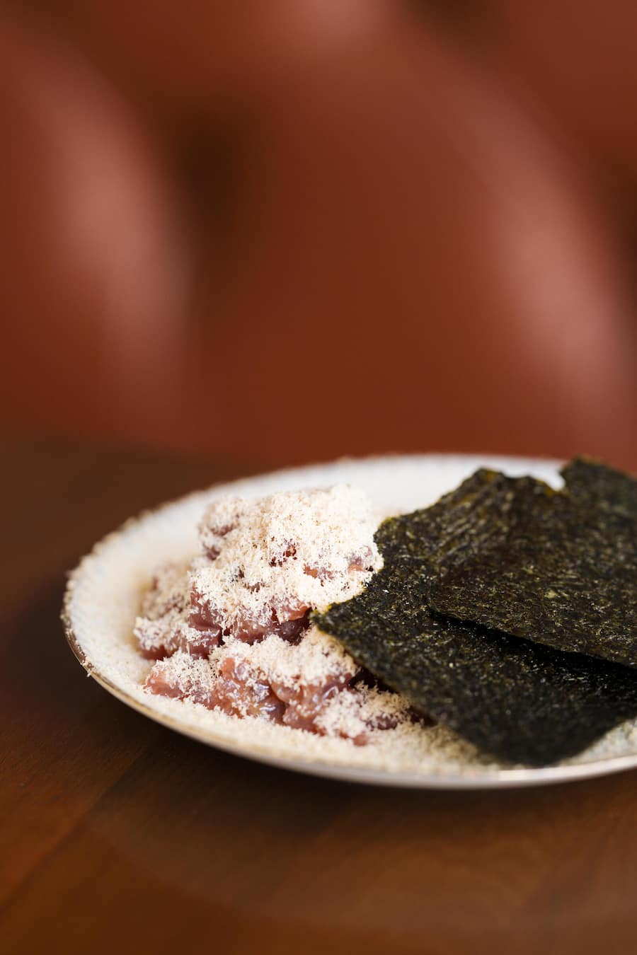 TUNA TATAR, 100g, Foie Gras | Austernsauce | Nori - Gilda Café und Weinbar - De Matos, Luzern - Mai 2026 - Copyright Olivia Pulver