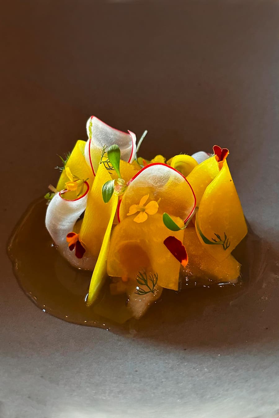 Gericht: Hamachi - Beete - Kamille Hellers im Mammertsberg, TG