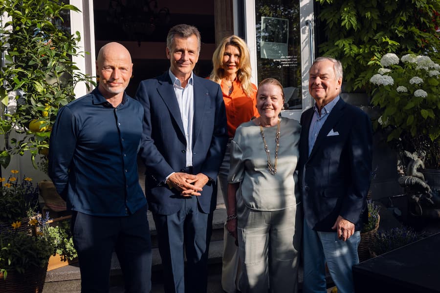 15.06.2026, Zürich, Restaurant Terrasse, Bella Italia 2026, Marc Walder, Philipp Hildebrand, Kimberley Hilderbrand, Rudi Bindella sen. und Christa Bindella (photo by Rémy Steiner for Gault Millau)