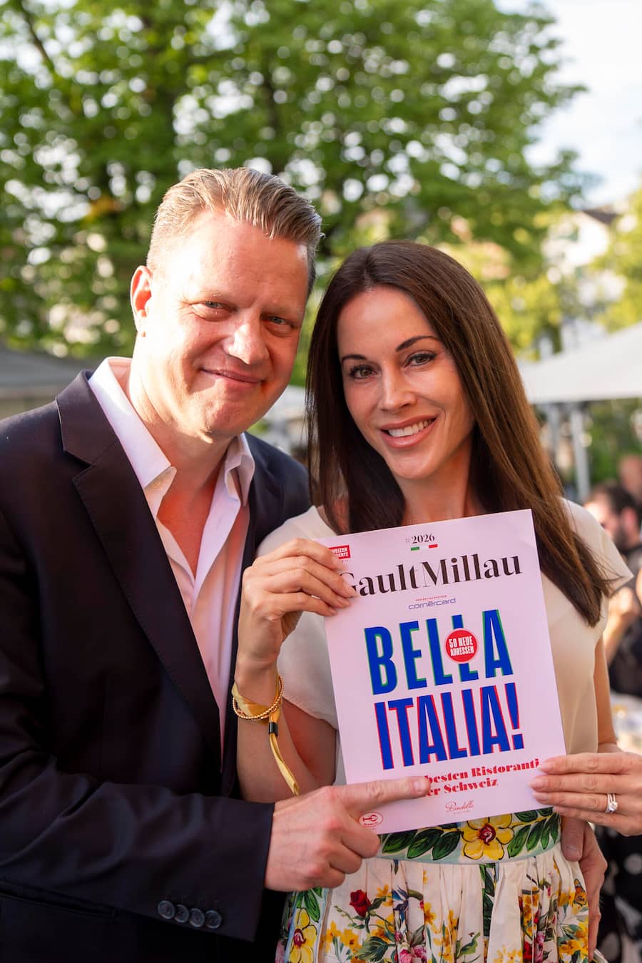 15.06.2026; Zürich: Gault Millau - Bella Italia: Rudi Bindella jun. und Frau © Valeriano Di Domenico