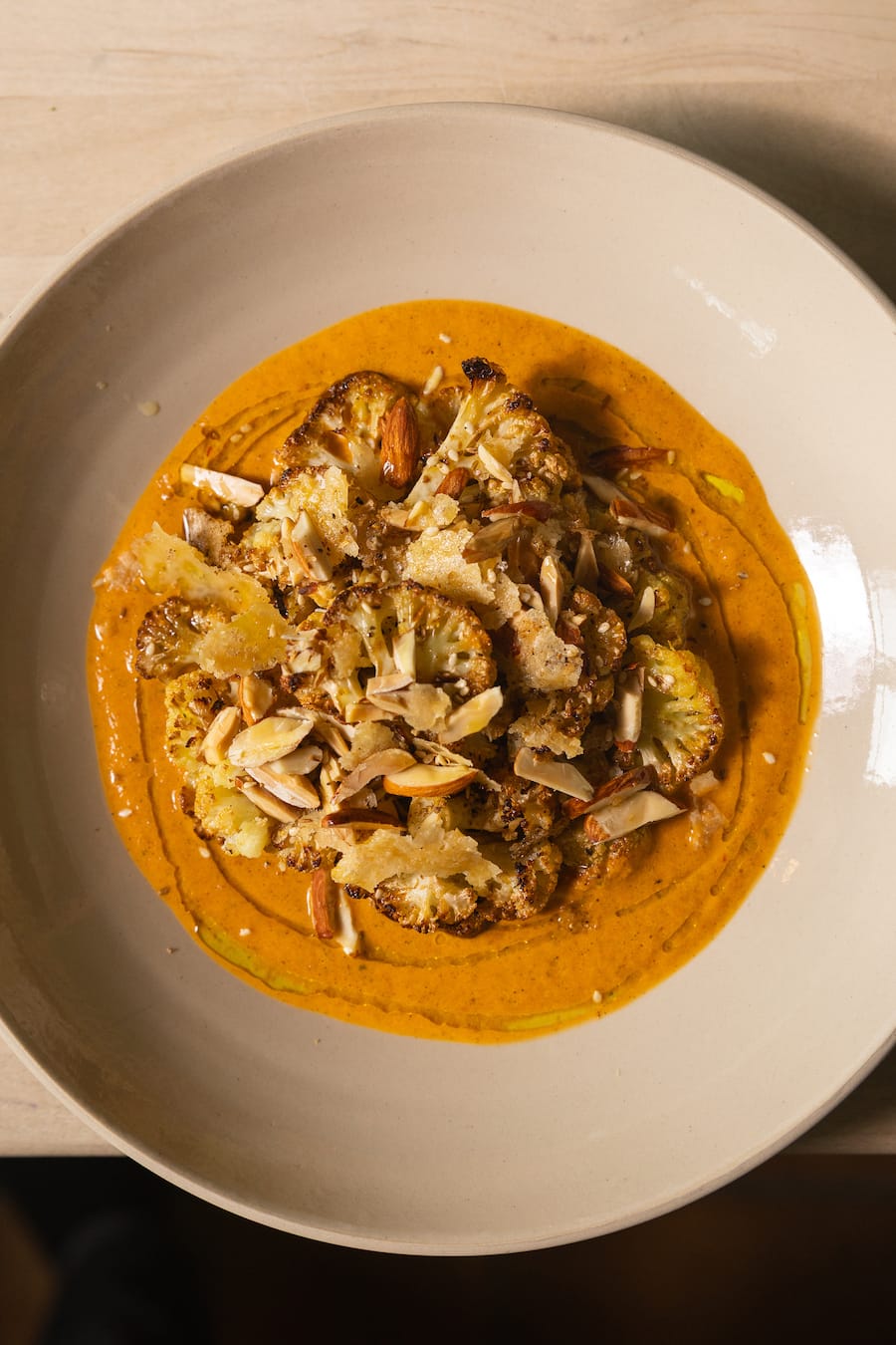 Tanja Grandits, Fontclara, Olivenöl, Gerösteter Blumenkohl mit Harissa