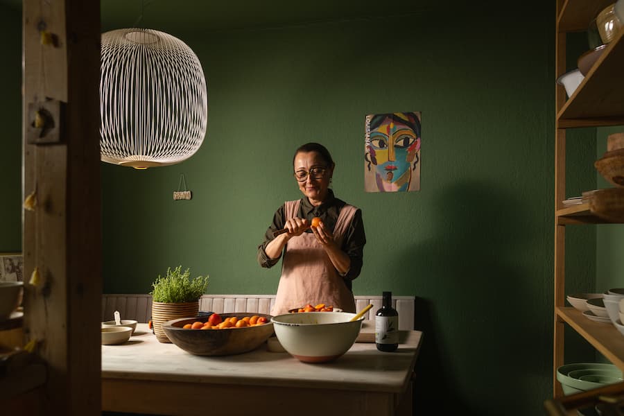 Tanja Grandits, Fontclara, Olivenöl, Polenta-Cake mit Aprikosen & Olivenöl