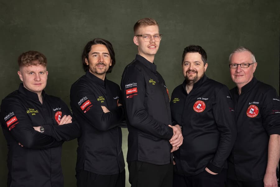 v.l. Sascha Spring, Nenad Mlinarevic, Fabian Schärer, Björn Inniger, Rolf Mürner.