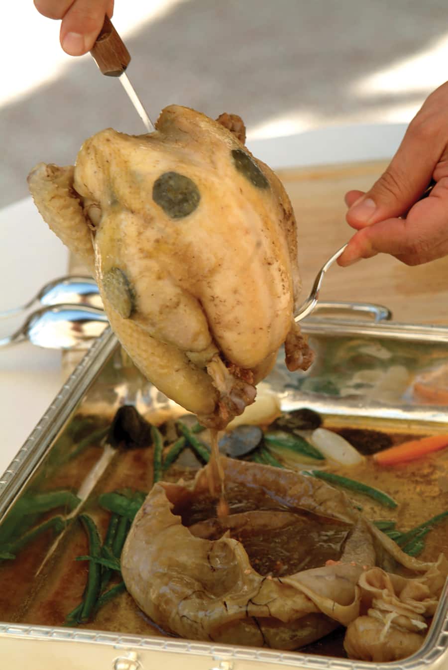 Poularde en Vessie 3