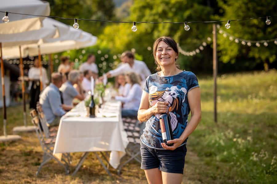 Winzer bei Patrick Adank. Valentina Andrei