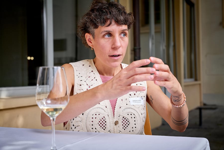 Sierre, le 27 août 2026, Wine Summit, La mémoire des vins Suisses, ici avec Catherine Cruchon, du domaine Henri Cruchon, co-présidente des mémoires © sedrik nemeth