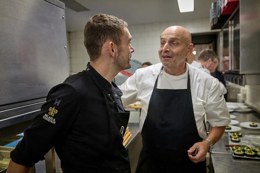 Choully, le 20 septembre 2026, Mercedes invite Guy Ravet et Philippe Chevrier pour un parcours gourmand a 4 mains au domaine de Choully © sedrik nemeth