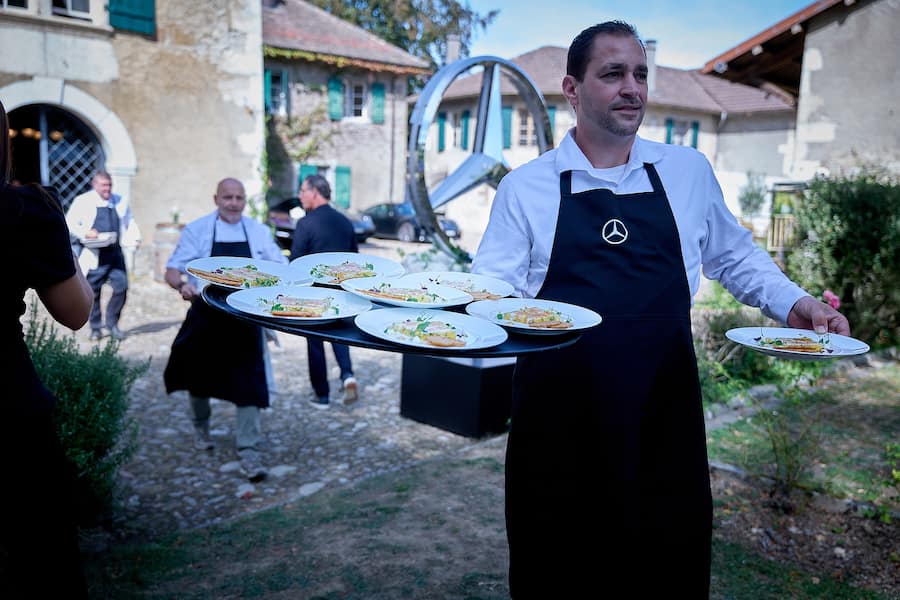 Choully, le 20 septembre 2026, Mercedes invite Guy Ravet et Philippe Chevrier pour un parcours gourmand a 4 mains au domaine de Choully © sedrik nemeth