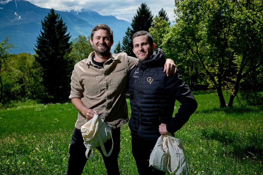 Raphael Maye mit Gilles Varone, Simon Maye & Fils, St-Pierre-de-Clages.