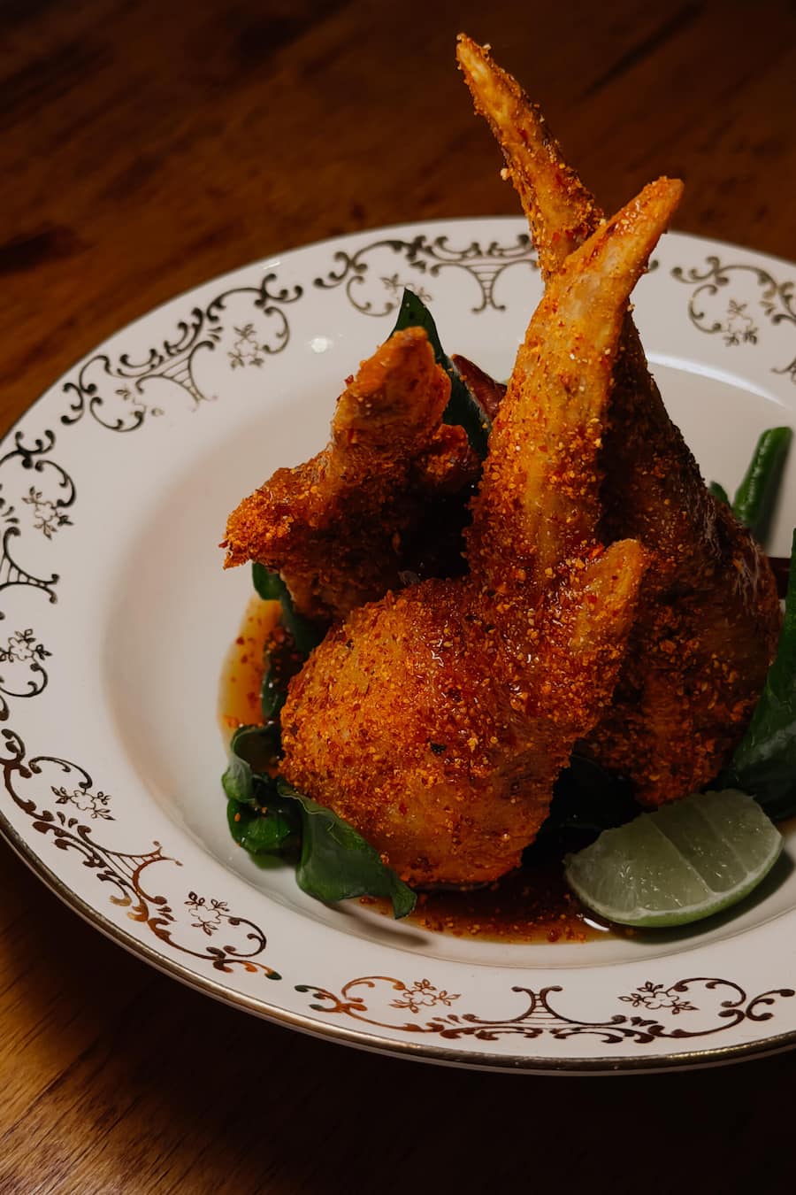 Stuffed Chicken Wings Baan Lamyai, Bangkok, Thailand