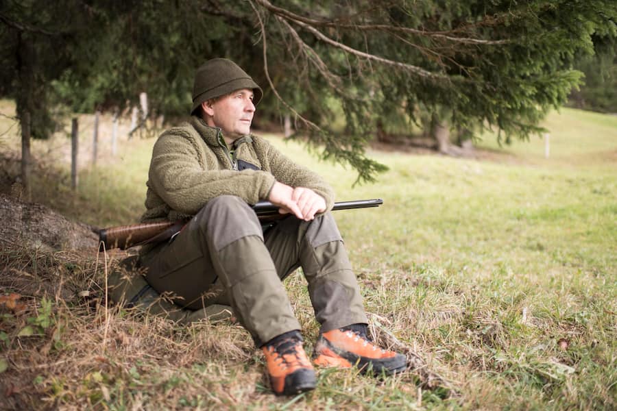 Bruno Kernen auf der Jagd am Samstag, 6. Oktober 2018 in Schoenried.