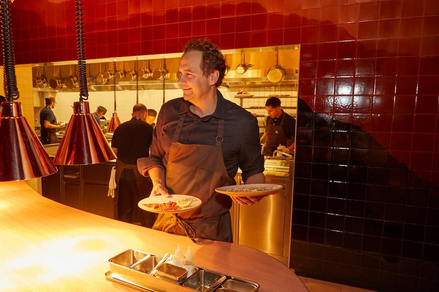 Daniel Humm inside the Humm Restaurant NYC