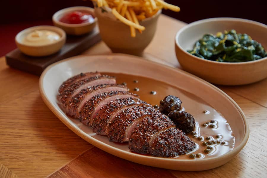 Duck Au Poivre at Humm Restaurant NYC
