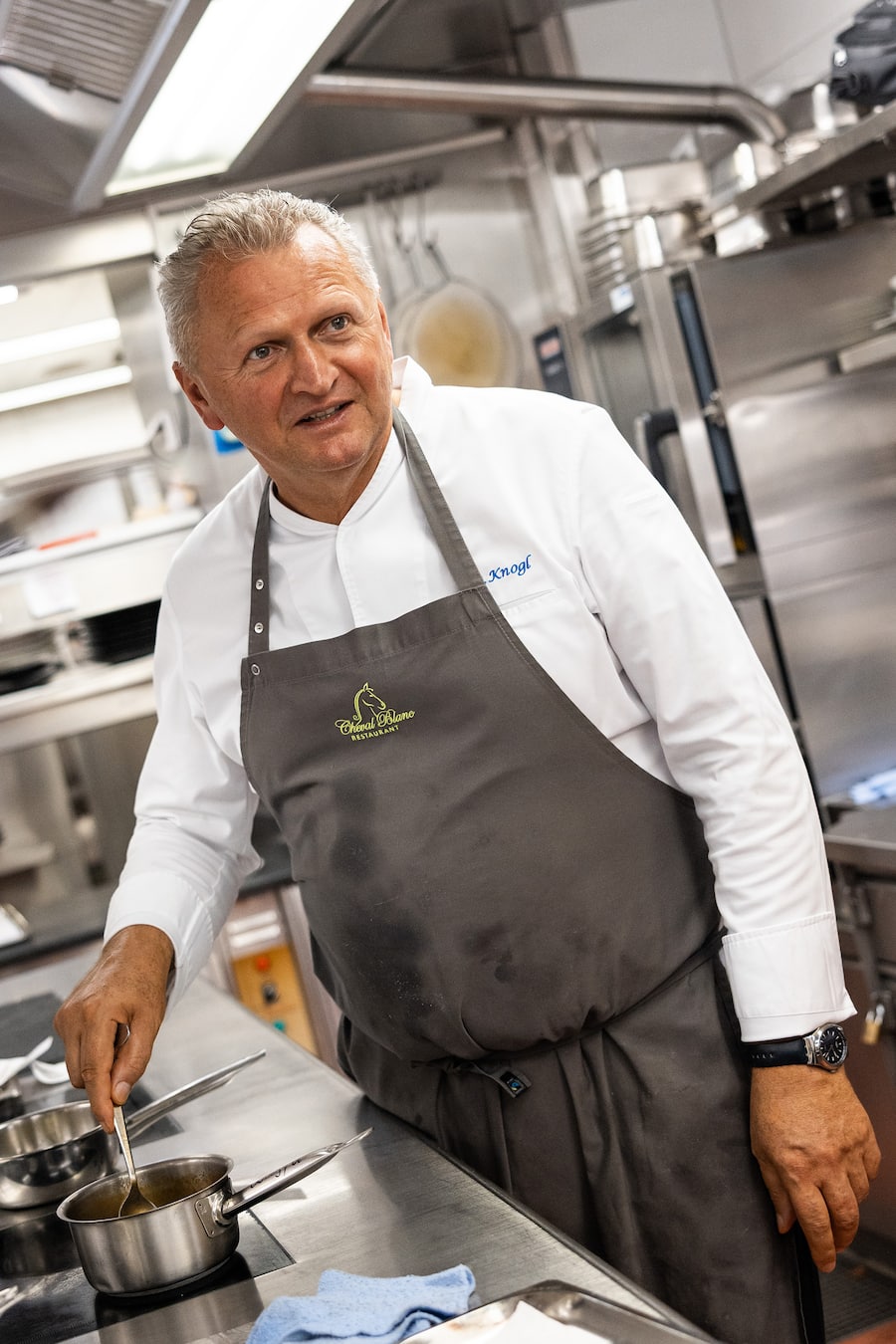 30.04.2025, Basel, Restaurant Cheval Blanc, Peter Knogl (photo by Remy Steiner for Gault Millau)