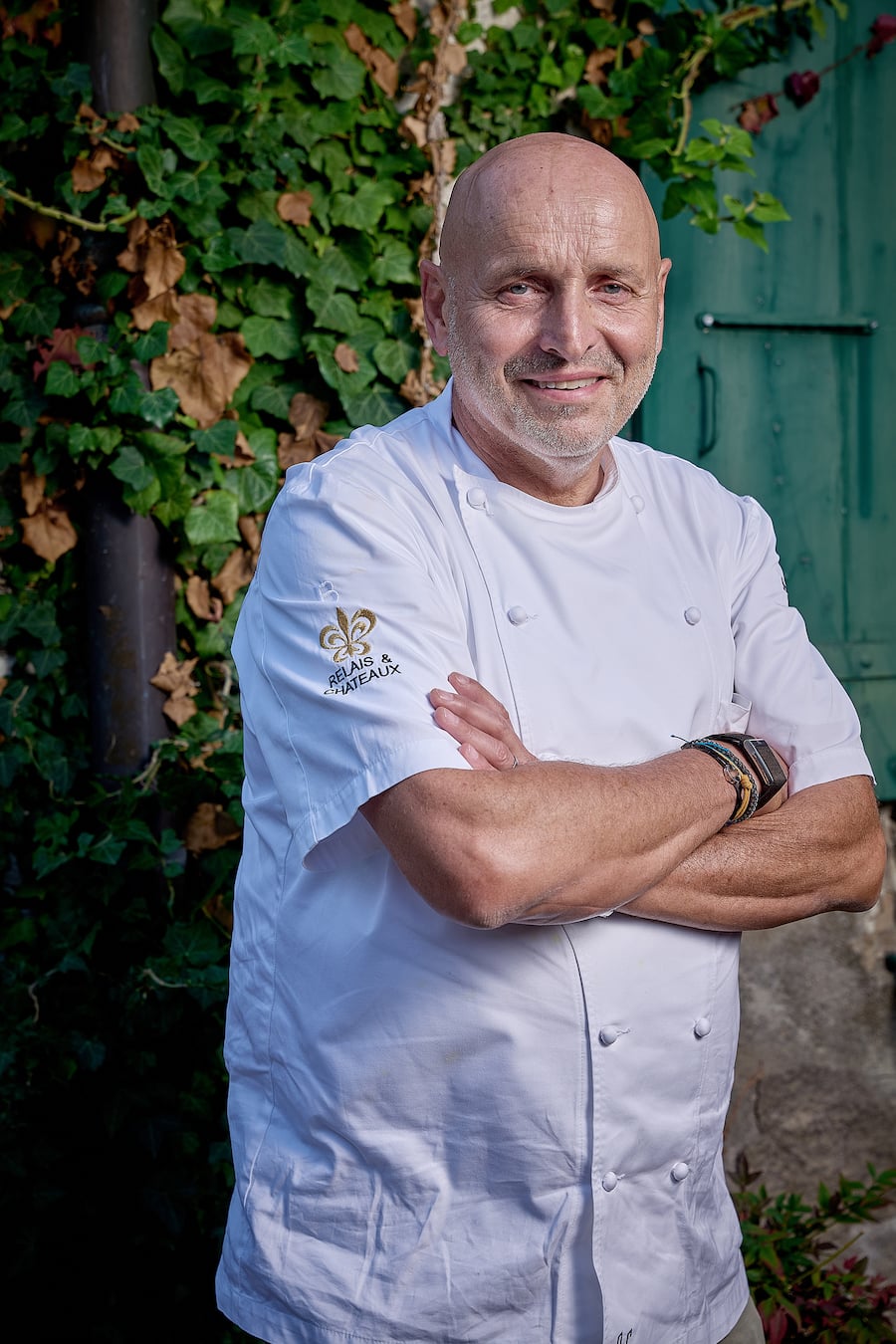 Choully, le 20 septembre 2026, Mercedes invite Guy Ravet et Philippe Chevrier pour un parcours gourmand a 4 mains au domaine de Choully Le team Philippe Chevrier © sedrik nemeth
