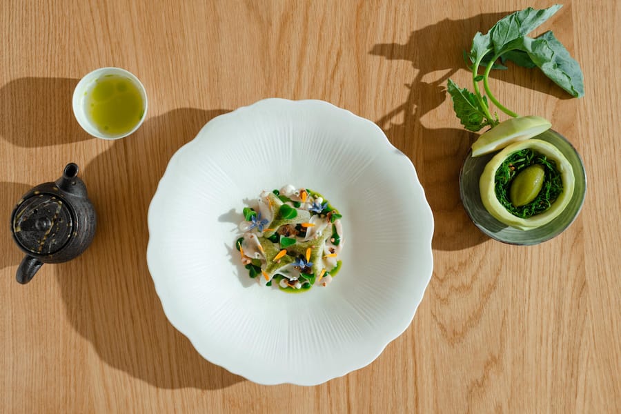 Kohlrabi mit Wildkräutersorbet - Gilles Varone Saviese - September 2026 - Copyright Olivia Pulver
