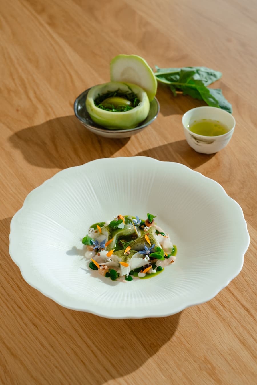 Kohlrabi mit Wildkräutersorbet - Gilles Varone Saviese - September 2026 - Copyright Olivia Pulver