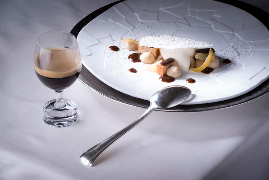 Menu Nespresso de Michel Roth l'Hotel president Wilson