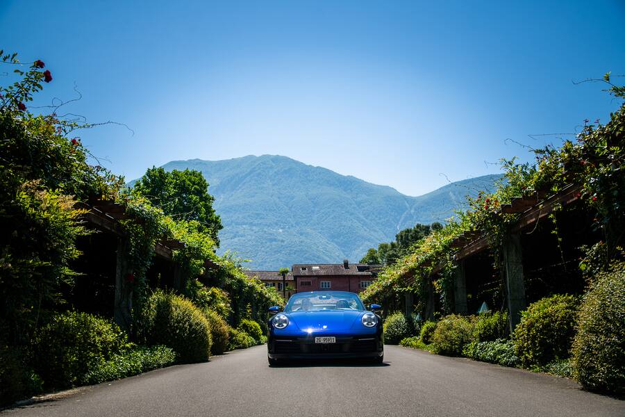 Neel Jani Porsche 911 Cabrio Castello del Sole Ascona