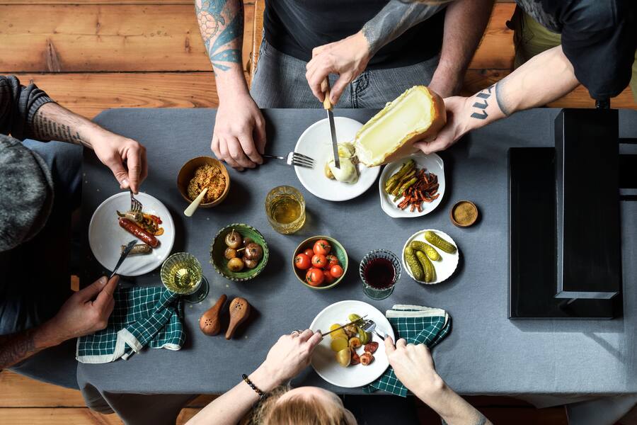 Ô Fondue Caquelon Raclette Fondue Table